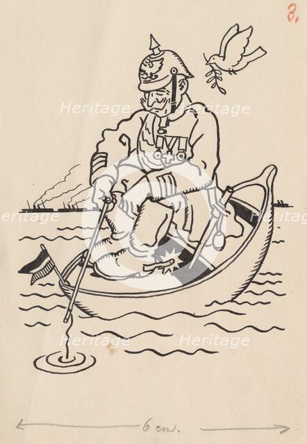 Satirical Drawing III., around 1940. Creator: Andrej Kovacik.