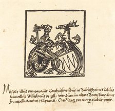 Bookplate of Wilhelm von Zell, in or after 1500. Creator: Unknown.