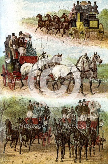 'Celebrated Teams in the Park', 1887. Artist: Unknown