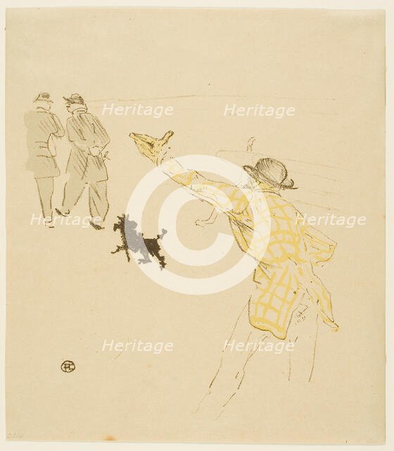 Cover for Le Fardeau de la Liberté, 1897. Creator: Henri de Toulouse-Lautrec.