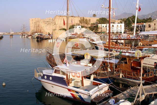 Harbour and castle, Kyrenia (Girne), North Cyprus.