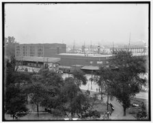 Holland American docks, Hoboken, N.J., between 1900 and 1915. Creator: Unknown.
