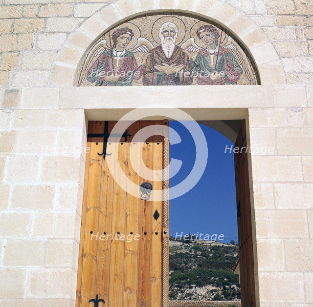 Doorway of Ayios Neophytos monastery near Paphos, 12th century. Artist: Unknown