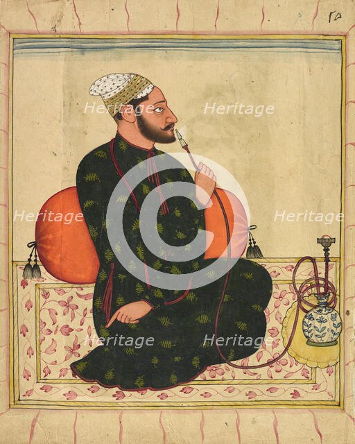 Portrait of a Raja, probably Raja Dhrub Dev of Jasrota, ca.1690-1700. Creator: Unknown.