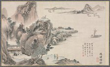 One of Eight Views of Xiao and Xiang Rivers, 1788. Creator: Tani Bunch? (Japanese, 1763-1841).