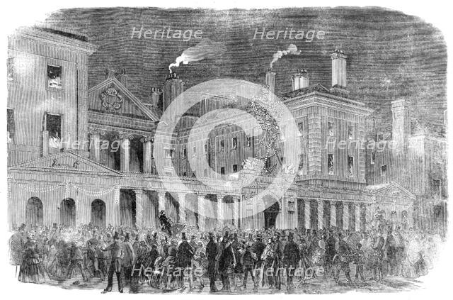 The Peace Illuminations - the Admiralty, 1856.  Creator: Unknown.