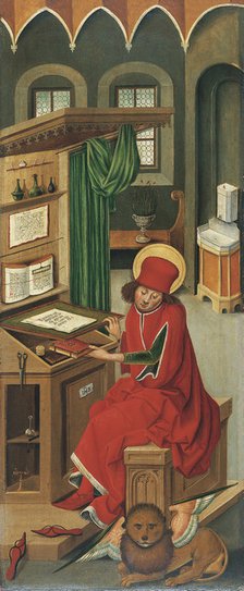 Saint Mark the Evangelist, 1478. Artist: Mälesskircher, Gabriel (ca. 1425-1495)