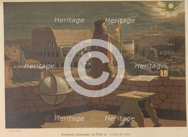 Copernicus in Rome. From: La ciencia y sus hombres, 1879. Creator: Planella y Rodríguez, Juan (1849-1910).