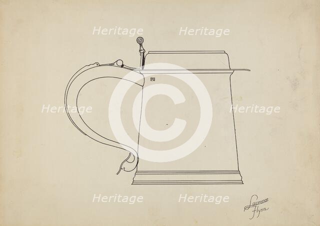 Silver Tankard, c. 1936. Creator: Lawrence Flynn.