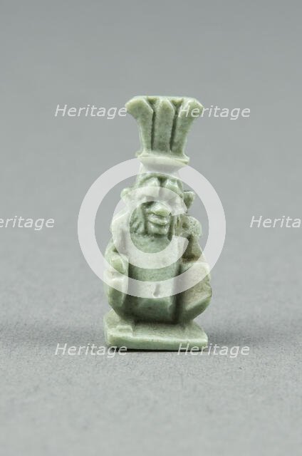 Amulet of the God Bes, Egypt, Late Period, Dynasty 26-31 (664-332 BCE). Creator: Unknown.