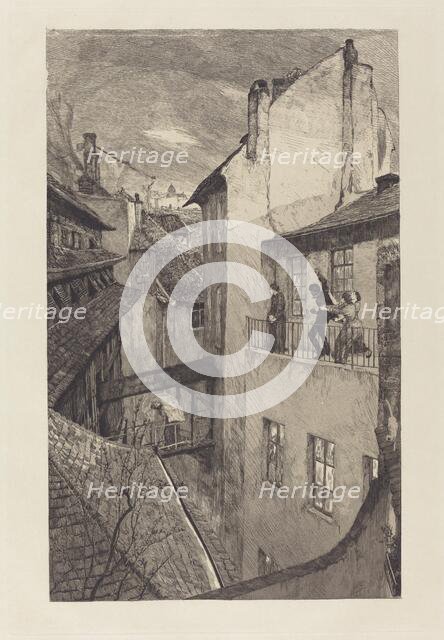 Eine Mutter I (A Mother I), 1883. Creator: Max Klinger.