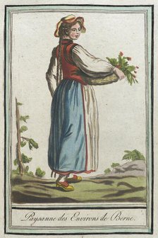 Costumes de Différents Pays, 'Paysanne des Environs de Berne', c1797. Creator: Jacques Grasset de Saint-Sauveur.