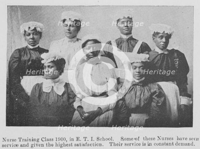 Nurse Training class 1900, in E. T. I. School, 1903. Creator: Unknown.