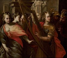 Michal Helps David Escape from Saul, c1650. Creator: Rossi, Nunzio (1626-1651).