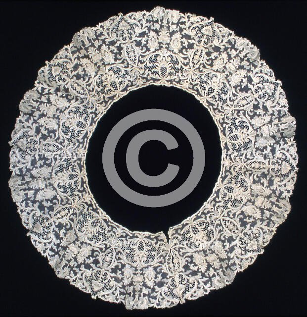 Bertha, Dressfront, and Jacket Collar, Burano, 1895/1905. Creator: Unknown.