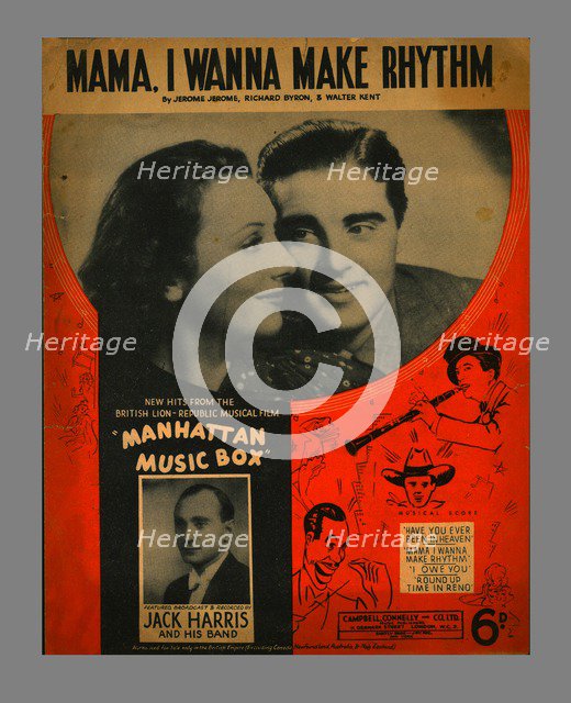 Mama, I Wanna Make Rhythm, sheet music, 1937. Creator: Unknown.