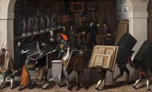 The Confiscation of the Contents of a Painter's Studio, ca 1590. Creator: Bunel, François, the Younger (1552-1599).