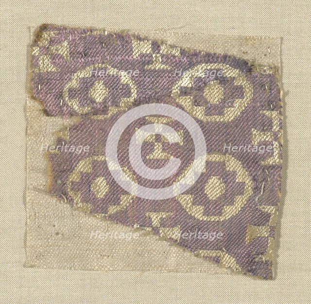 Fragment, Egypt, Roman period (30 B.C.-641 A.D.)/Arab period (641-969), 6th/7th century. Creator: Unknown.