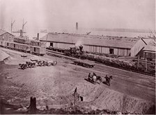 Terminus of U.S. Military Railroad, City Point, Virginia, 1861-65. Creator: Andrew Joseph Russell.