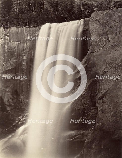 Vernal Falls, 350 feet, Yosemite, ca. 1872, printed ca. 1876. Creator: Attributed to Carleton E. Watkins.