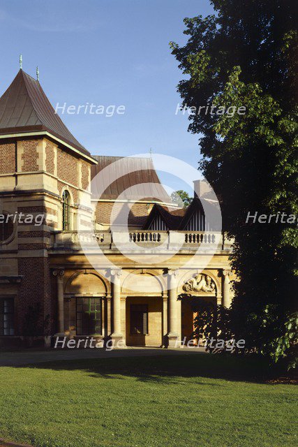 View of the main entrance, Eltham Palace, Greenwich, London, c2000s(?). Artist: Historic England Staff Photographer.