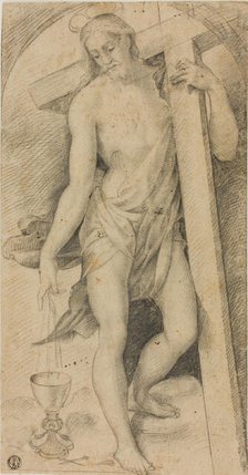 Christ with the Cross, c. 1530. Creator: Unknown.