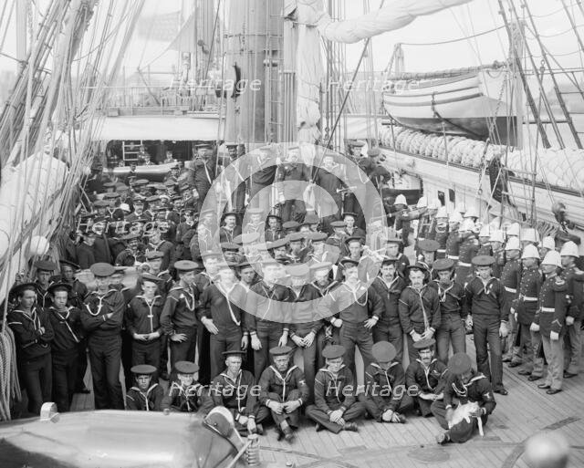 U.S.S. Kearsarge, ship's company, between 1890 and 1894. Creator: Unknown.