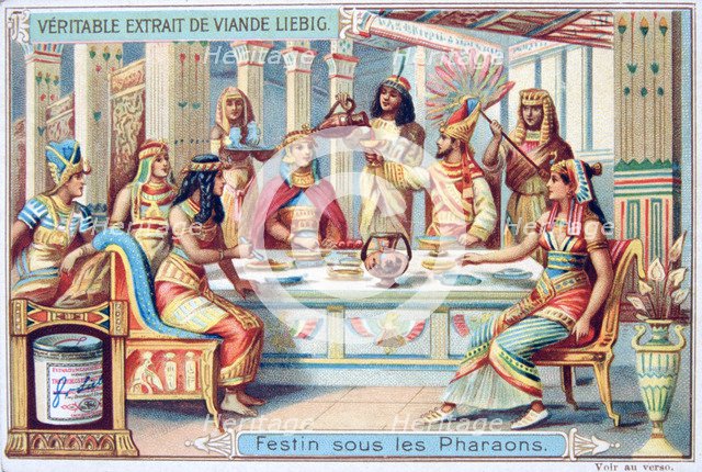 Feast at the time of the Pharaohs, Ancient Egypt, c1900. Artist: Unknown