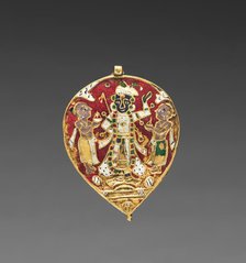 Pendant: Krishna as Sri Nathaji, c. 1800-1830. Creator: Unknown.