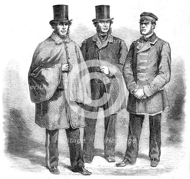 New uniform for the letter-carriers, mail-guards, and drivers, in the employ of the..., 1860. Creator: Unknown.