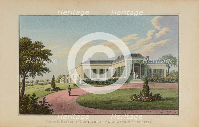 Longwood House on the island of Saint Helena, 1818.