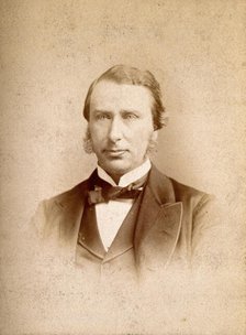 An unidentified man, possibly called Langton, c1880s. Creator: Boning and Small.