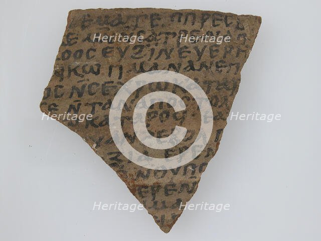 Ostrakon, Coptic, 600. Creator: Unknown.