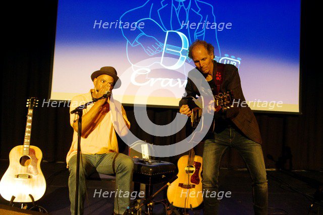 Guy Davis and Brooks Williams, Hawth, Crawley, West Sussex, November 14, 2016. Artist: Brian O'Connor.