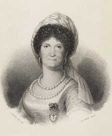 Dona Maria Luisa of Borbon-Parma (1751-1819), Queen of Spain from 1788-1808, engraving 1870.
