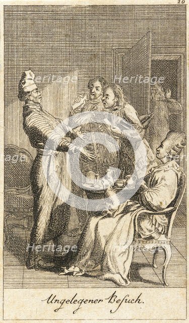 Illustration for 'Life of a Badly Brought Up Young Lady', 1779. Creator: Daniel Nikolaus Chodowiecki.