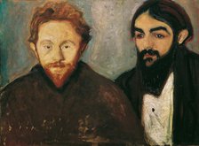 The painter Paul Hermann and the physician Paul Contard, 1897. Creator: Munch, Edvard (1863-1944).