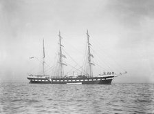The 611 ton auxilary barque ship 'Belem', 1919. Creator: Kirk & Sons of Cowes.