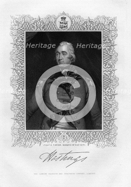 Francis Rawdon-Hastings (1754-1826), 1st Marquis of Hastings, 19th century.Artist: G Parker