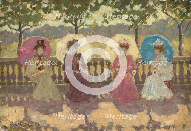 In the Park, Paris, 1891. Creator: Maurice Brazil Prendergast.