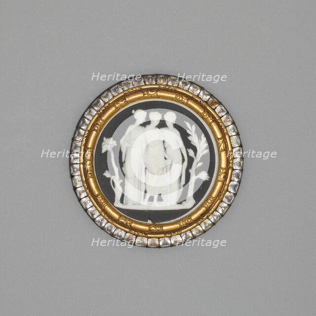 Cameo with Three Graces, Burslem, Late 18th century. Creator: Wedgwood.