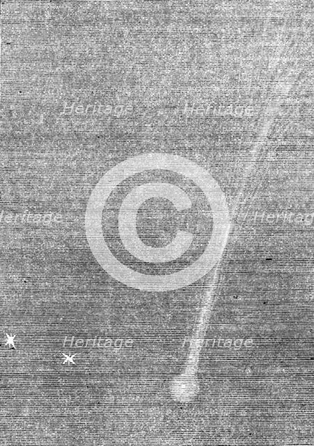 Rosa's comet on Aug. 19, as visible to the naked eye, 1862.  Creator: Unknown.