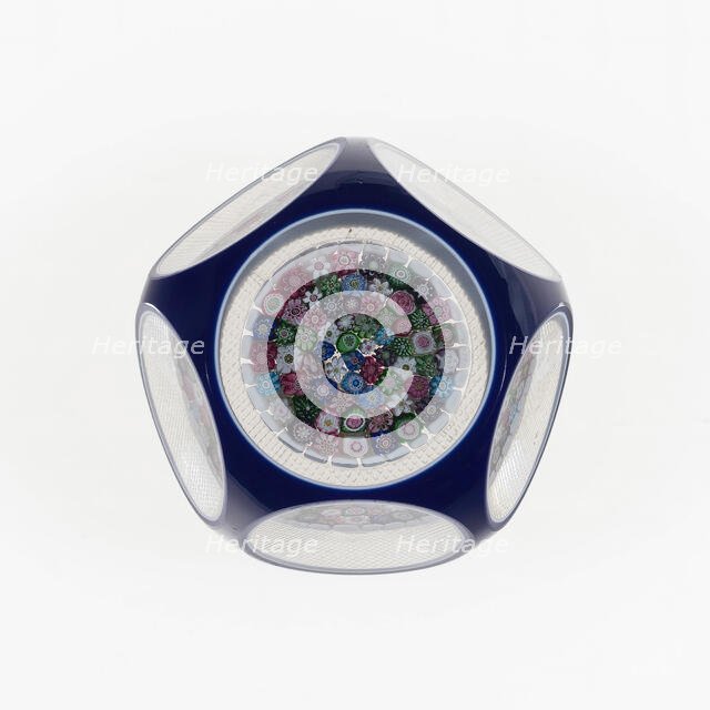 Paperweight, Clichy, c. 1845-55. Creator: Clichy Glassworks.