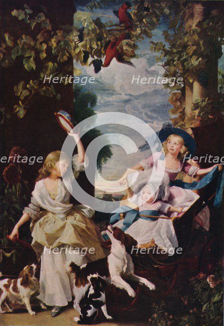 The Three Youngest Daughters of George III, (1785), 1937. Artist: Unknown