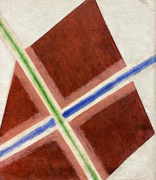 Composition. Diffusion of color (Diffusion of Light), 1917. Creator: Rozanova, Olga Vladimirovna (1886-1918).