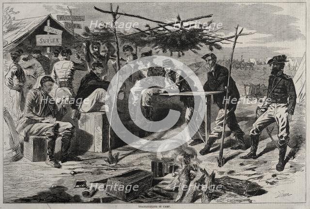 Thanksgiving in Camp, 1862. Creator: Winslow Homer (American, 1836-1910).