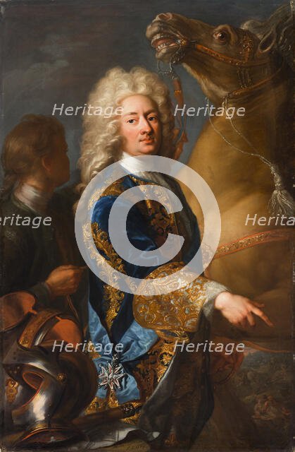 Portrait of William VIII, Landgrave of Hesse-Kassel (1682-1760), First third of 18th cen.. Creator: Quiter, Hermann Hendrik, the Younger (active 1700-1731).
