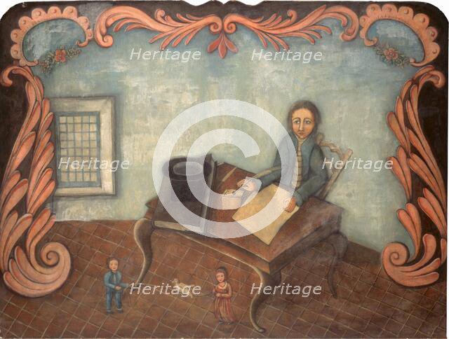 At the Writing Table, c. 1790. Creator: Unknown.