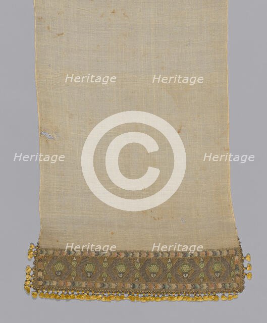 Towel or Napkin, Turkey, 19th century. Creator: Unknown.