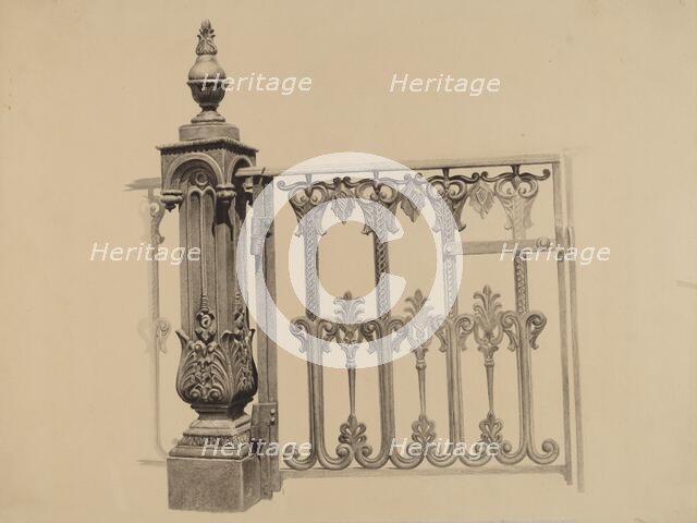 Gate and Gatepost, 1935/1942. Creator: Jerome Hoxie.